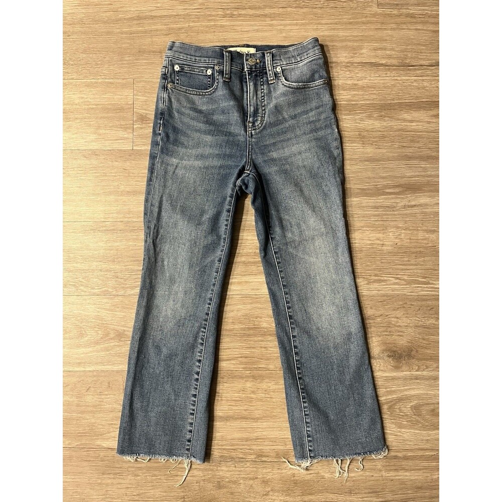 Madewell Petite Cali Demi-Boot Jeans in Shoreham Wash size 25 Petite 0117